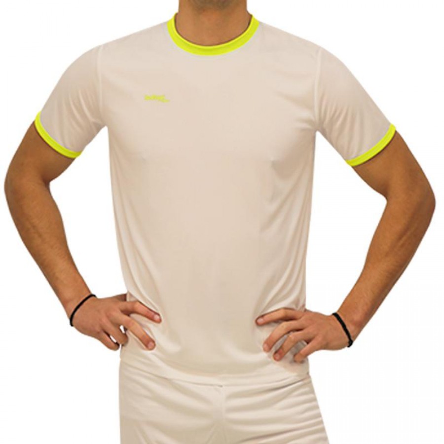 Camiseta Softee Galaxy Blanco Amarillo Fluor Junior