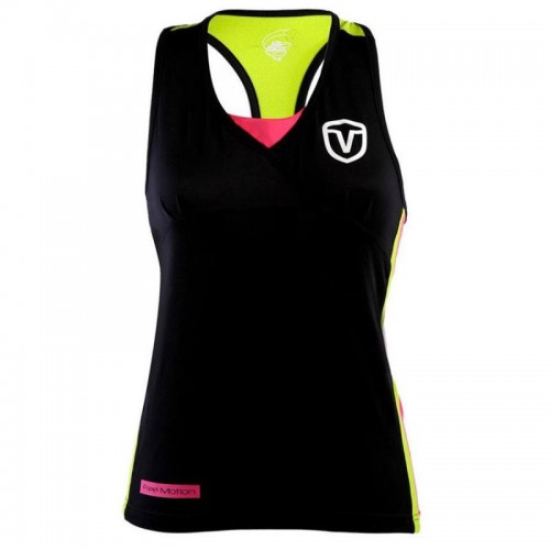Camiseta Vairo Columns Negro Mujer