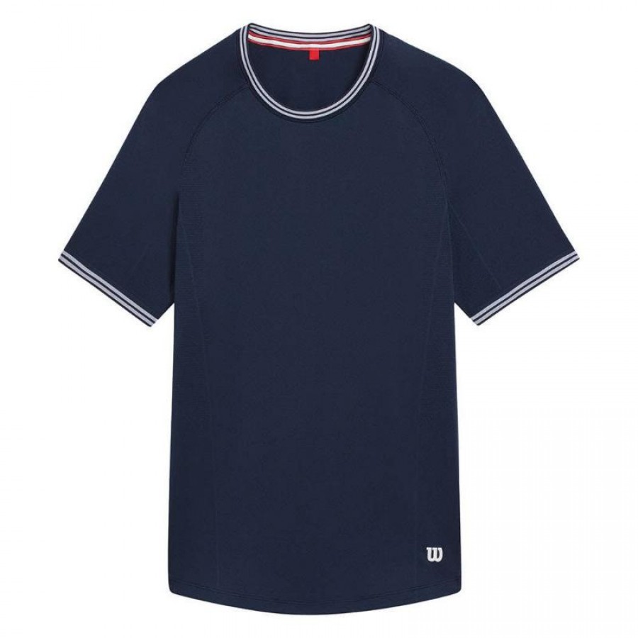 Camiseta Wilson Court Performance Crew Azul Marino  Offer + Cheap
