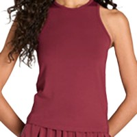 T-shirt féminin rouge foncé Wilson Fieldhouse