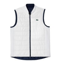 Chaleco Lacoste Slim Fit Azul Marino Blanco Mujer  Oferta + Barato