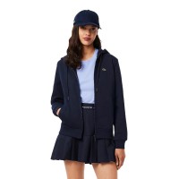 Lacoste Sport Navy Blue Cotton Jacket Women
