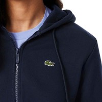 Lacoste Sport Navy Blue Cotton Jacket Women