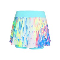 Falda Bidi Badu Melbourne Printed Wavy Aqua Mix Junior  Offer + Cheap