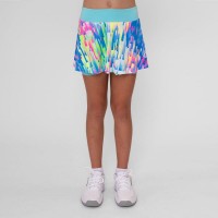 Falda Bidi Badu Melbourne Printed Wavy Aqua Mix Junior  Offer + Cheap