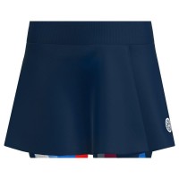 Falda Bidi Badu New York Printed Wavy Azul Oscuro Rojo  Oferta + Barato