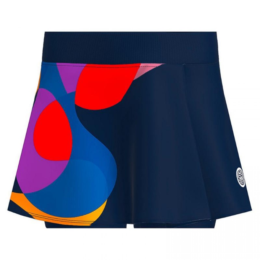 Falda Bidi Badu Twiggy Printed Wavy Azul Oscuro Mix Junior  Oferta + Barato