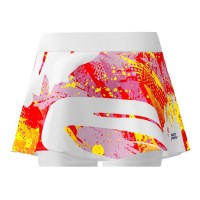 Falda Bidi Badu Wild Arts Printed Wavy Blanco Mix  Offer + Cheap