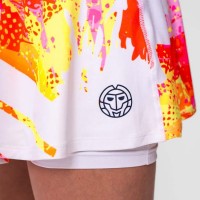 Falda Bidi Badu Wild Arts Printed Wavy Blanco Mix  Offer + Cheap