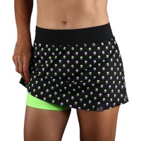 Falda Infinita Impressão Minima Caveiras Verde  Oferta + Barato