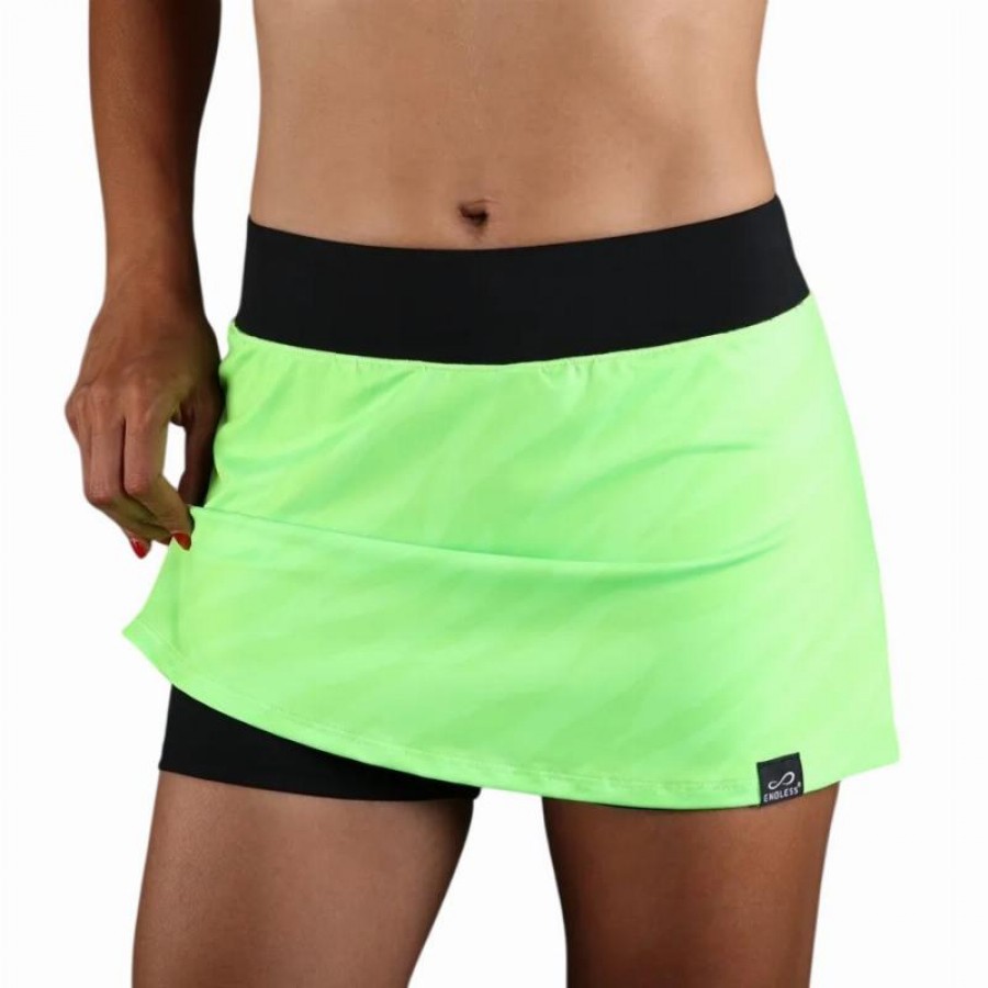 Falda Endless Minimal Print Verde  Offre - Pas cher