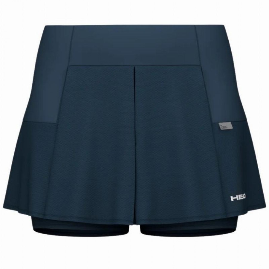 Falda Head Performance Azul Marino Plata  Oferta + Barato