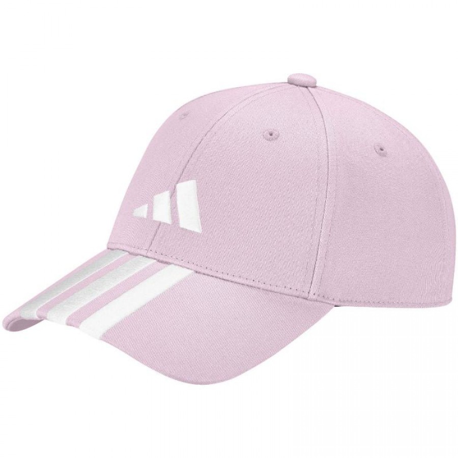 Gorra Adidas Baseball 3 Stripes Rosa Claro