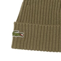 Gorro Lacoste Lana Verde Kaki