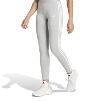 Leggings Adidas 3 Stripes Cinzento Branco  Oferta + Barato