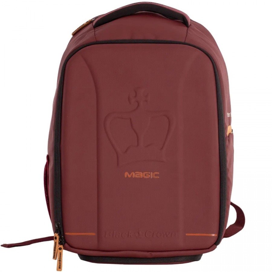Mochila Black Crown Magic Burdeos Dorada
