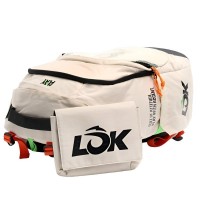 Lok Maxx Off-White Orange Backpack  Offer + Cheap