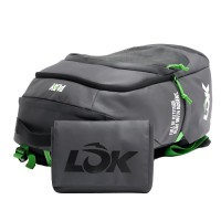 Lok Maxx Backpack Black Dark Gray Lime  Offer + Cheap