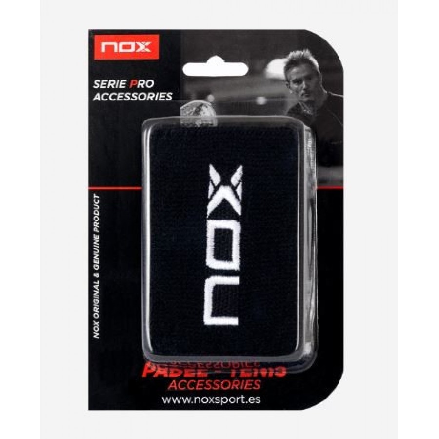 Nox Black Logo White Wristband 2 Units  Offer + Cheap