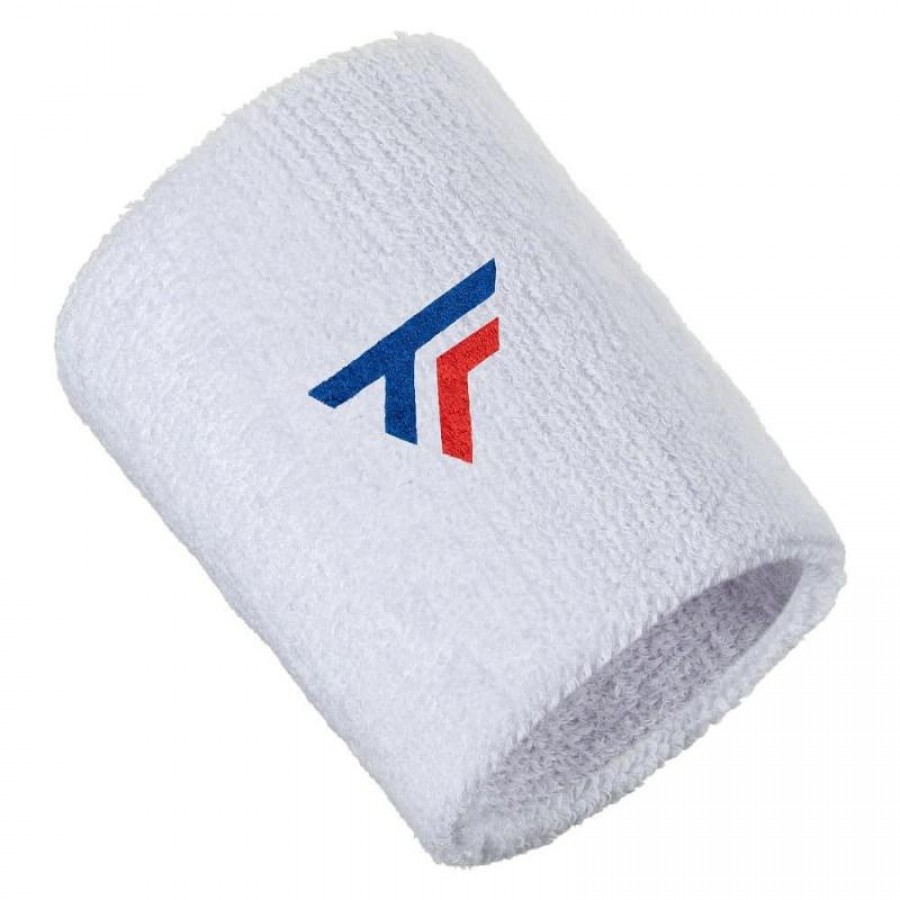 Tecnifibre XL White Wristband 1 Unit  Offer + Cheap