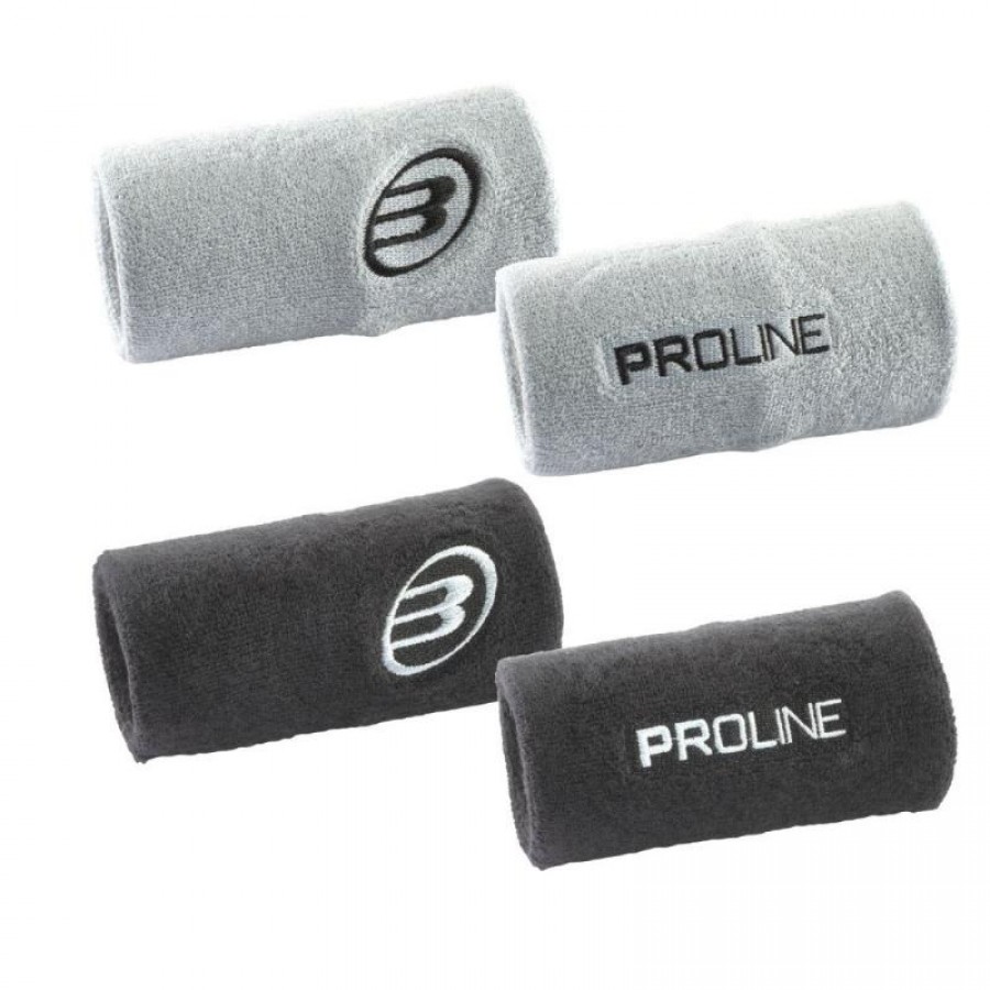Bullpadel BPMU25PR Black Concrete Wristbands 2 Units  Offer + Cheap