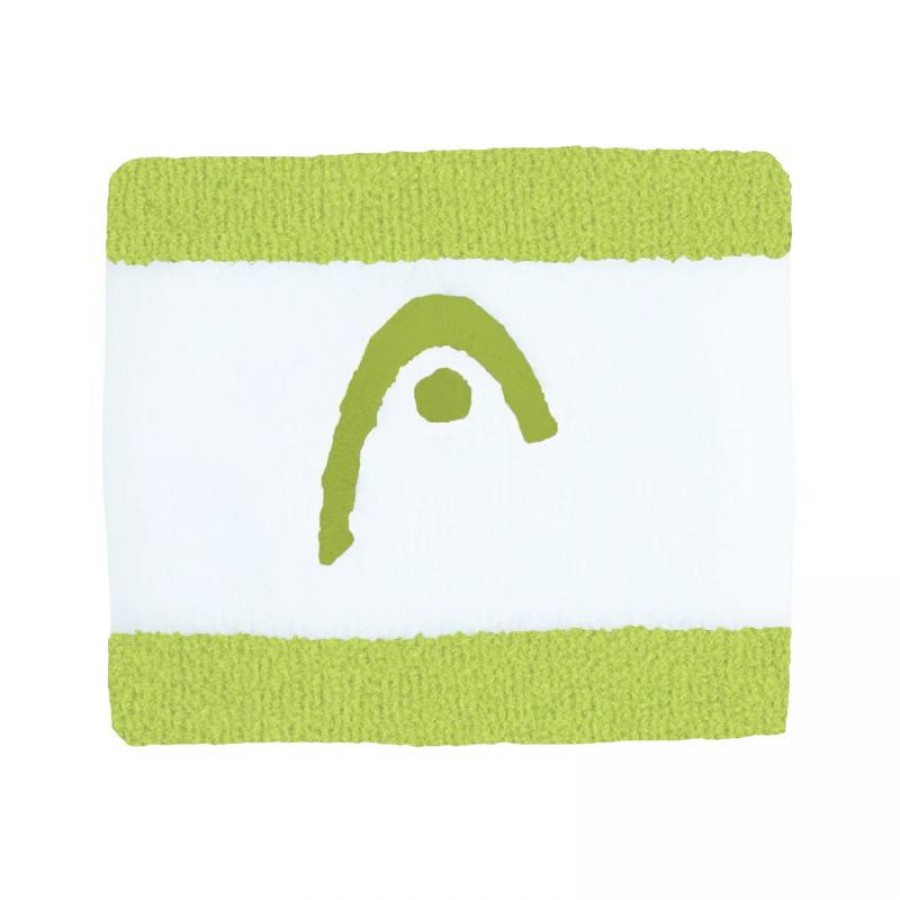 Head Striped 2.5 Lime White Wristbands 2 Units  Offer + Cheap