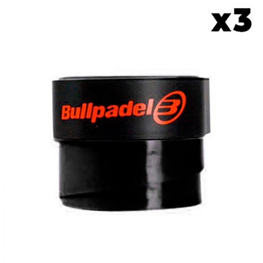 Overgrips Bullpadel Plain Black 3 Units  Offer + Cheap