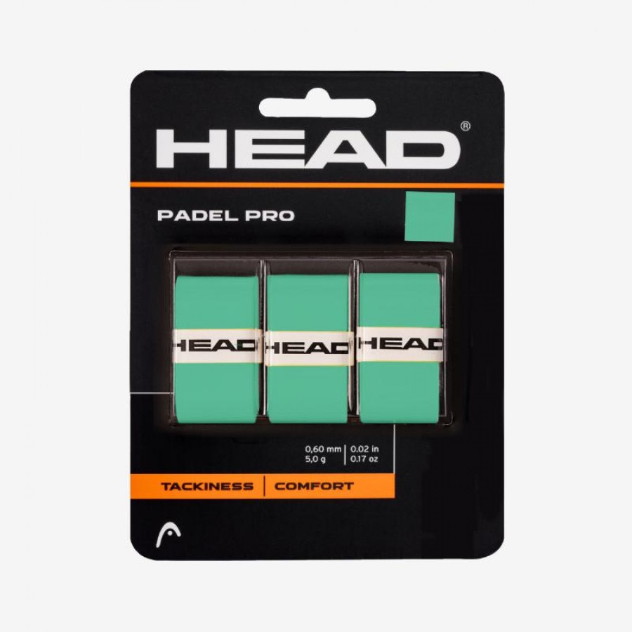 Overgrips Head Padel Pro Mint 3 unites   Offre - Pas cher