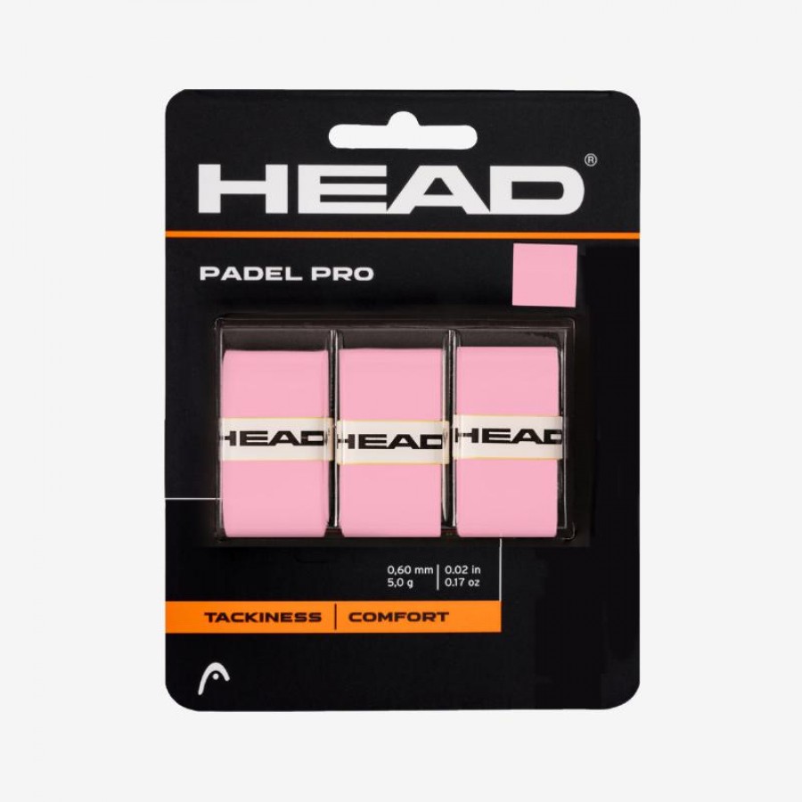 Overgrips Head Padel Pro Rosa 3 Unidades   Oferta + Barato