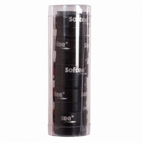 Softee Tech Smooth Black Overgrips 5 unités