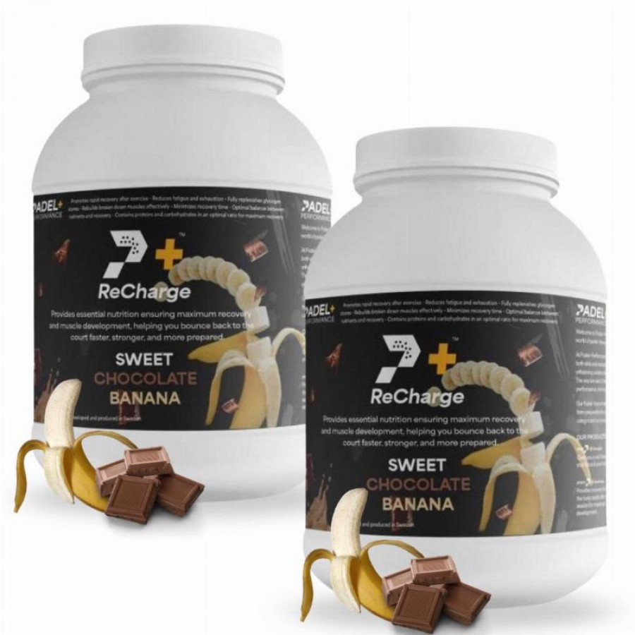 Pacote Bote Padel Performance ReCharge Chocolate Banana X2  Oferta + Barato