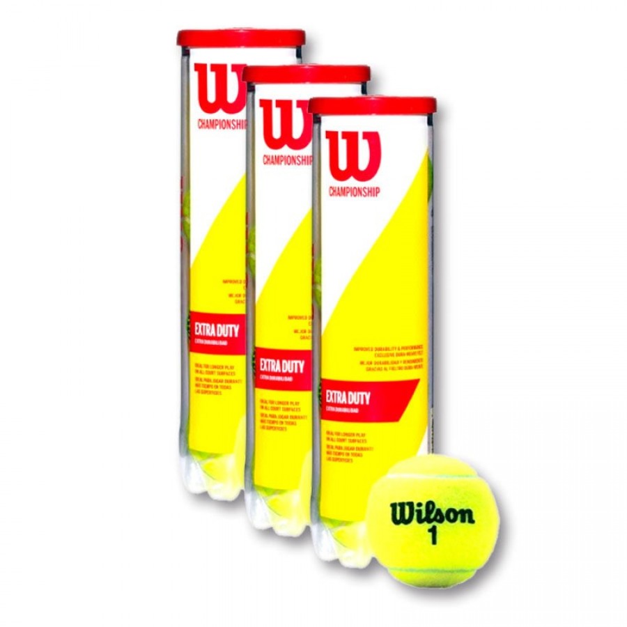 Pacote de 3 Barcos de 4 Wilson Championship Extra Duty 4 Bolas  Oferta + Barato