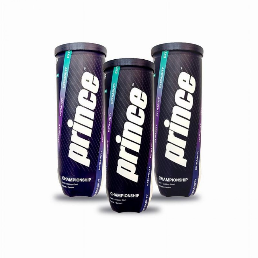 Lot de 3 bidons de balle Prince Championship Extraduty  Offre - Pas cher