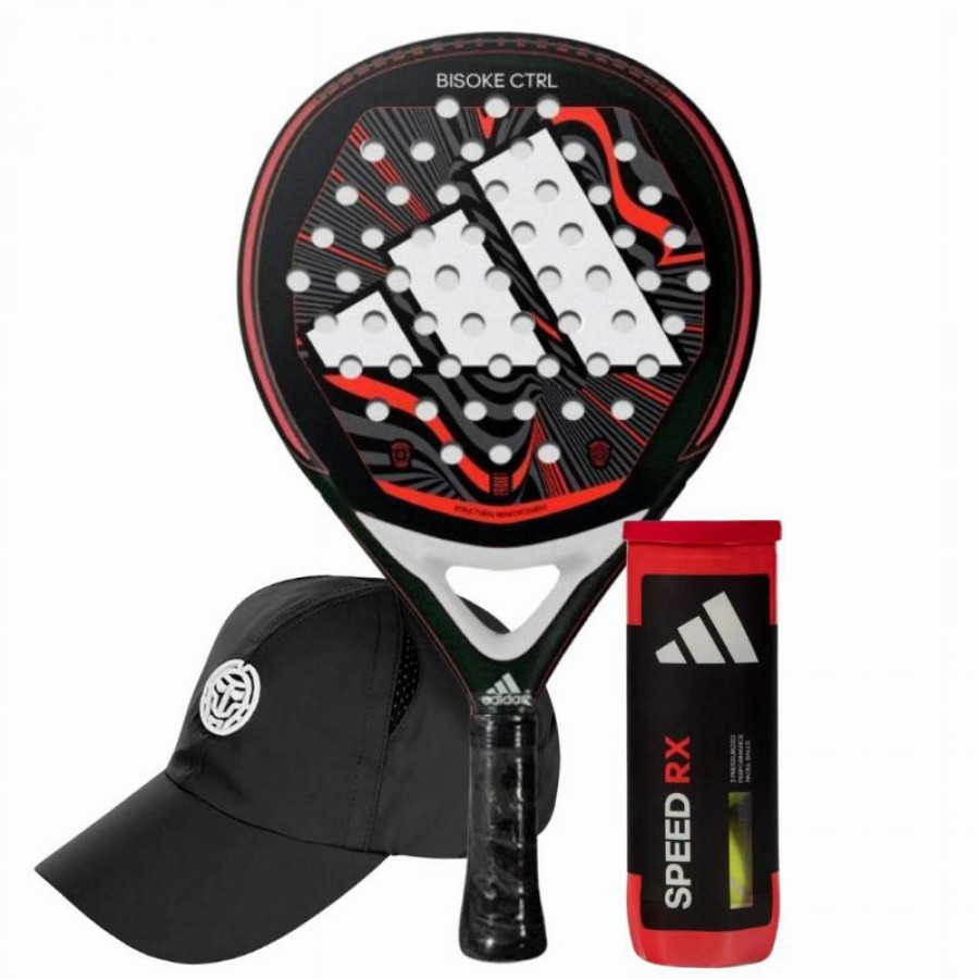 Pack Pala Adidas Bisoke Control 2024 con Gorra y Pelotas  Oferta + Barato
