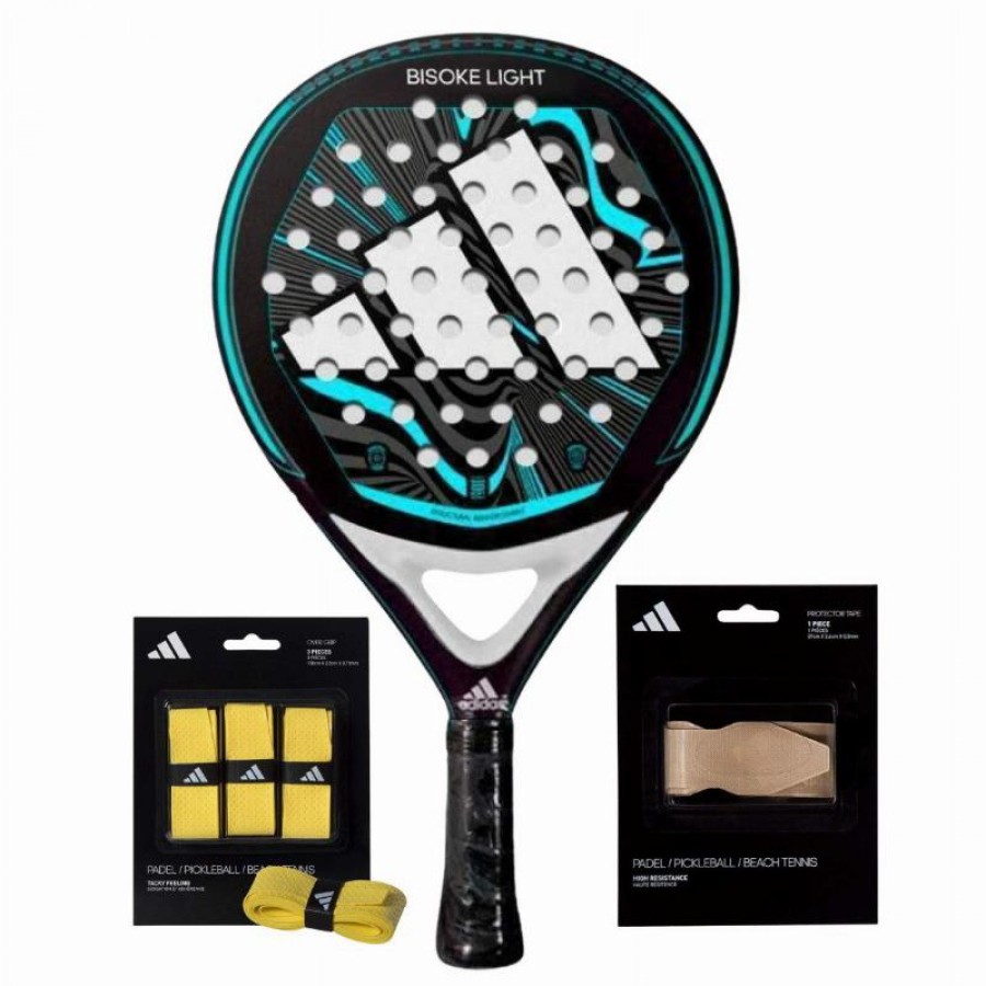 Adidas Bisoke Light 2024 Racket Pack with Overgrips and Protector  Offer + Cheap