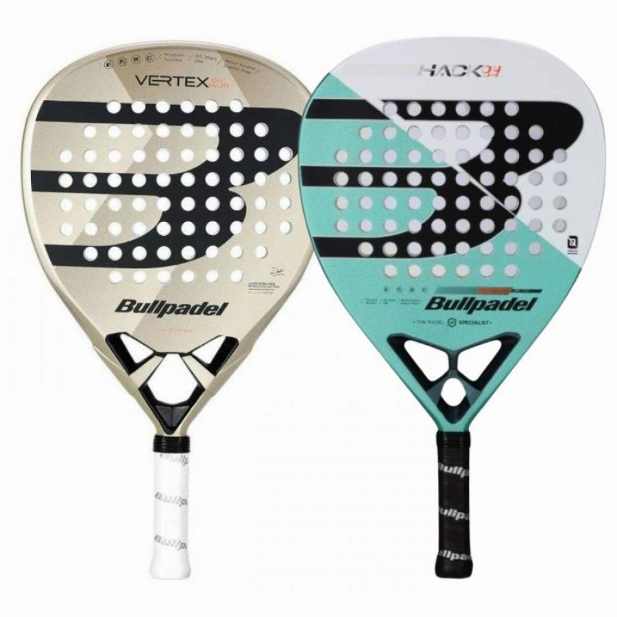 Pack Pala Bullpadel Delfi Brea Vertex 04 Woman Junior 2025 y Pala Bullpadel Paquito Navarro Hack 04 Junior 2025  Oferta + Barato