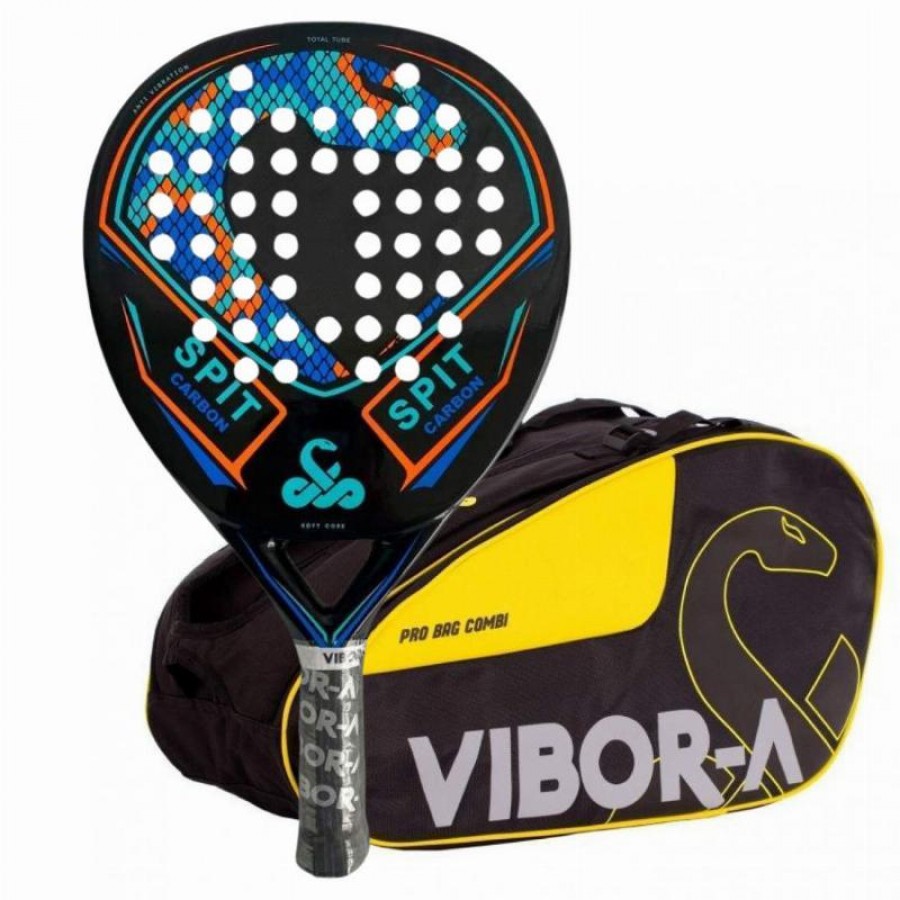 Pack Pala Vibora Spit Carbon y Paletero  Oferta + Barato