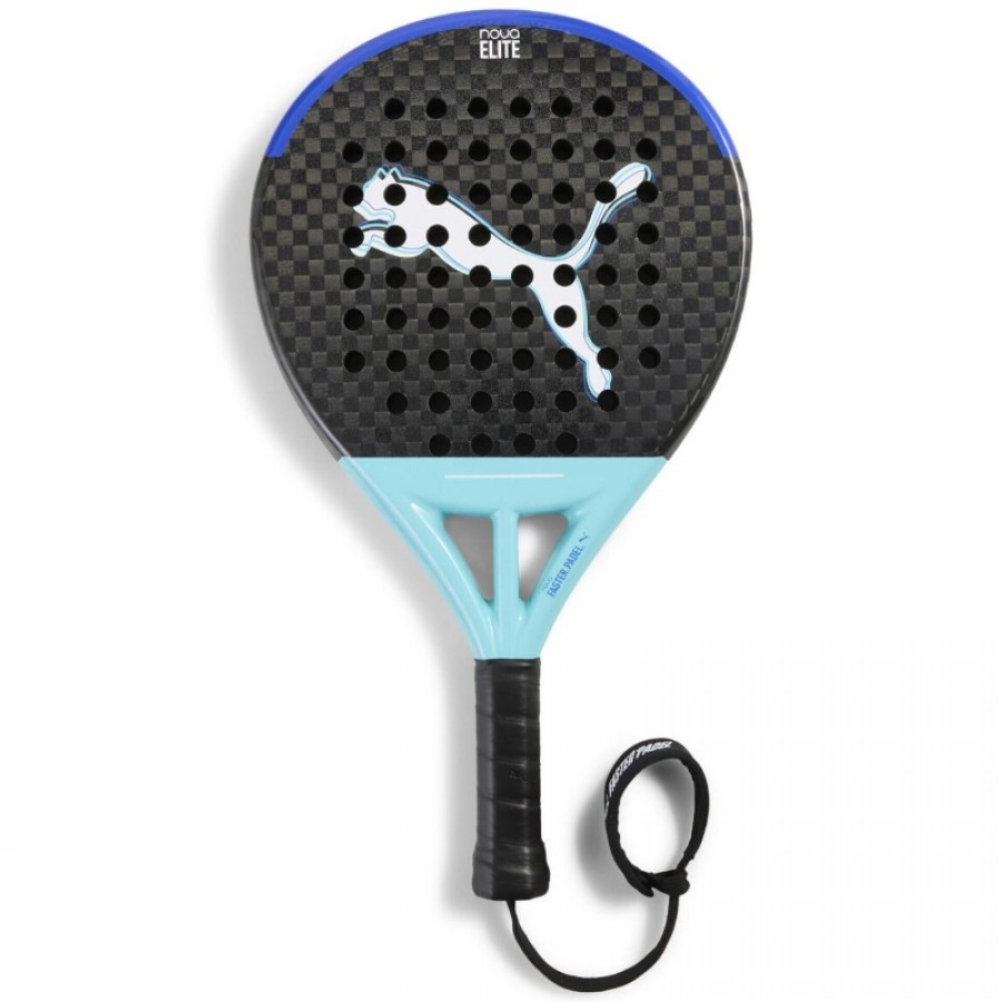 Puma Nova Elite Control Black Blue Turquoise Racket  Offer + Cheap