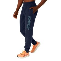 Asics Logo Midnight Blue Green Pants  Offer + Cheap