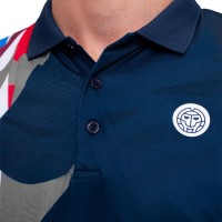 Camisa Polo Azul Escuro Vermelho Bidi Badu New York  Oferta + Barato