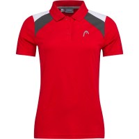 Polo Head Club 22 Blanco Rojo Mujer