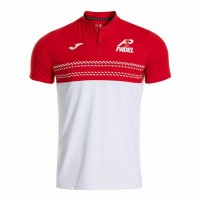 Joma A1 Padel Polo White Red  Offer + Cheap