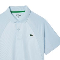 Polo Lacoste Daniil Medvedev Ultra Dry Azul Claro Verde  Offre - Pas cher