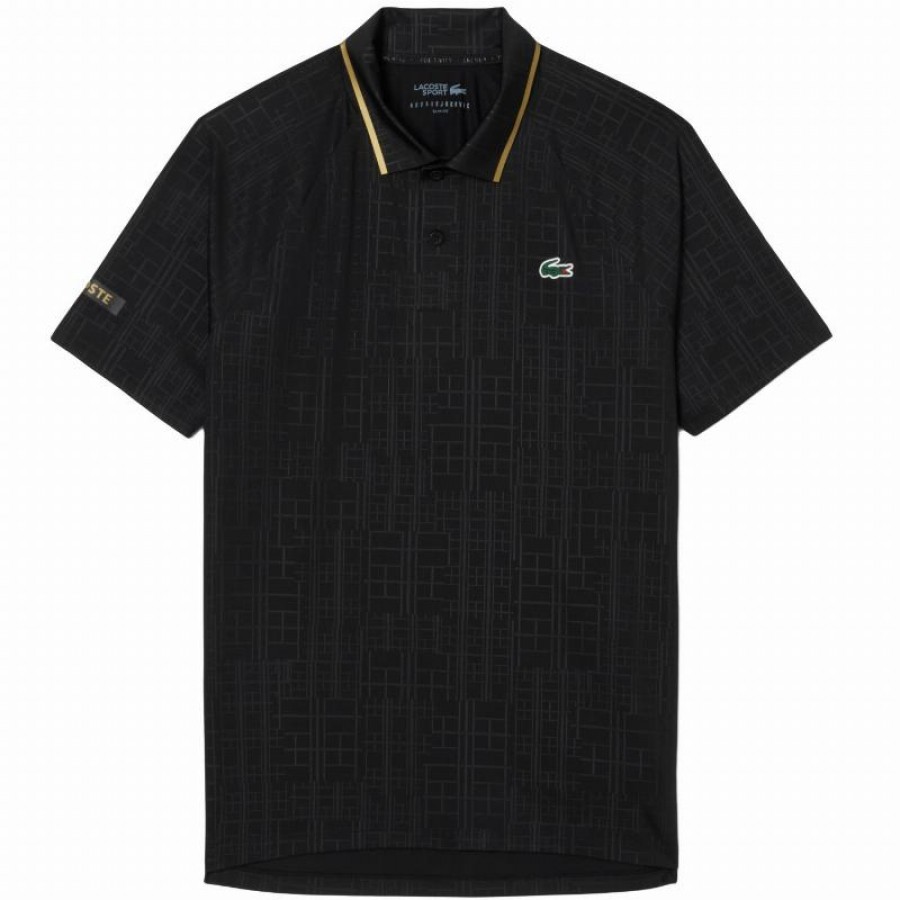 Polo Lacoste Novak Djokovic Ultra Dry Negro