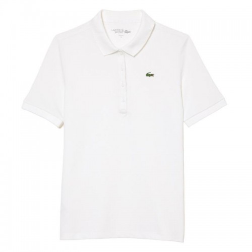Polo Lacoste Pique Blanco Mujer