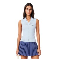 Polo Lacoste Apertado Ajuste Azul Claro Mujer  Oferta + Barato
