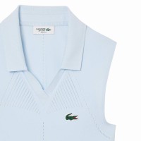 Polo Lacoste Apertado Ajuste Azul Claro Mujer  Oferta + Barato