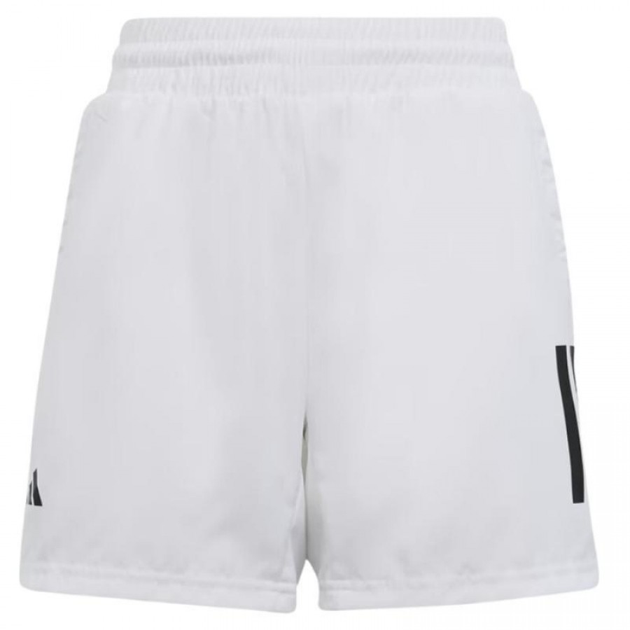 Short adidas Club 3 Bandes Blanco Junior  Offre - Pas cher