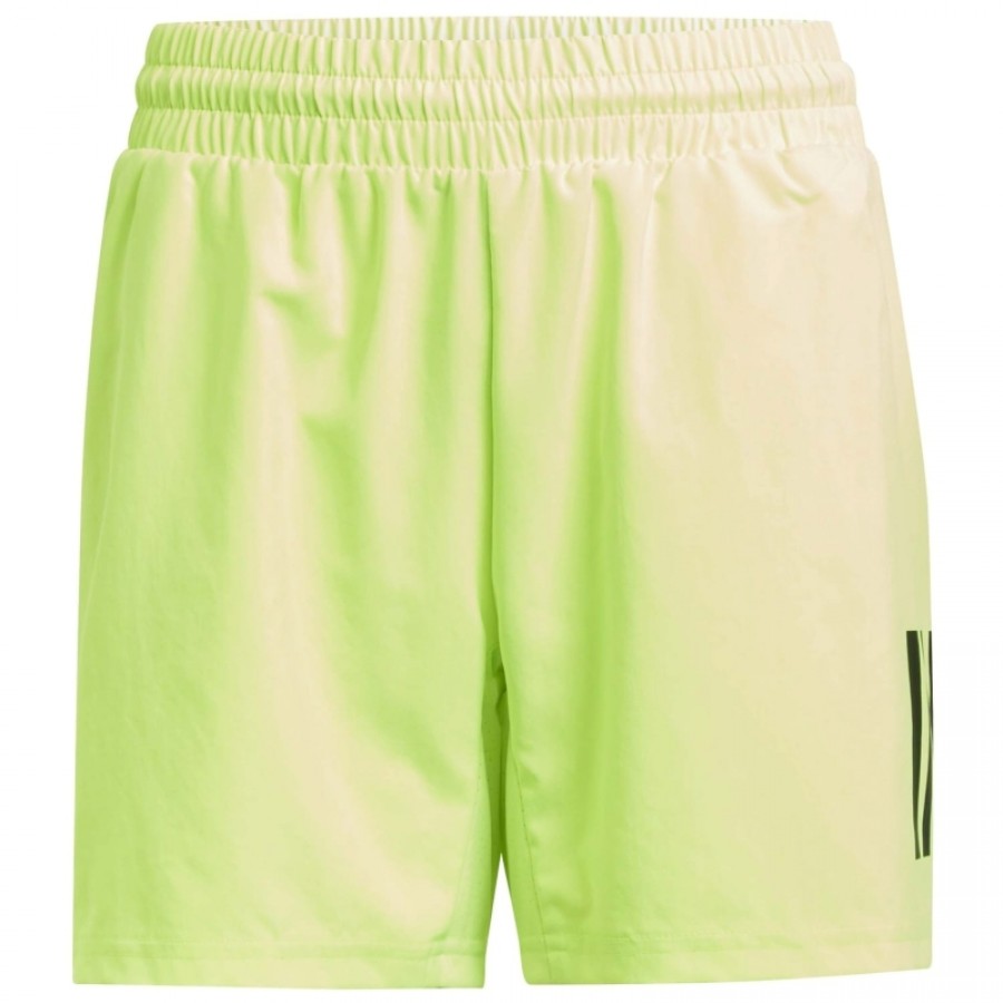 Short Adidas Club 3 Stripes Lucid Limon  Offre - Pas cher