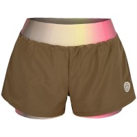 Short Bidi Badu Spectrum Imprimé 2en1 Marron Amarillo Mujer  Offre - Pas cher
